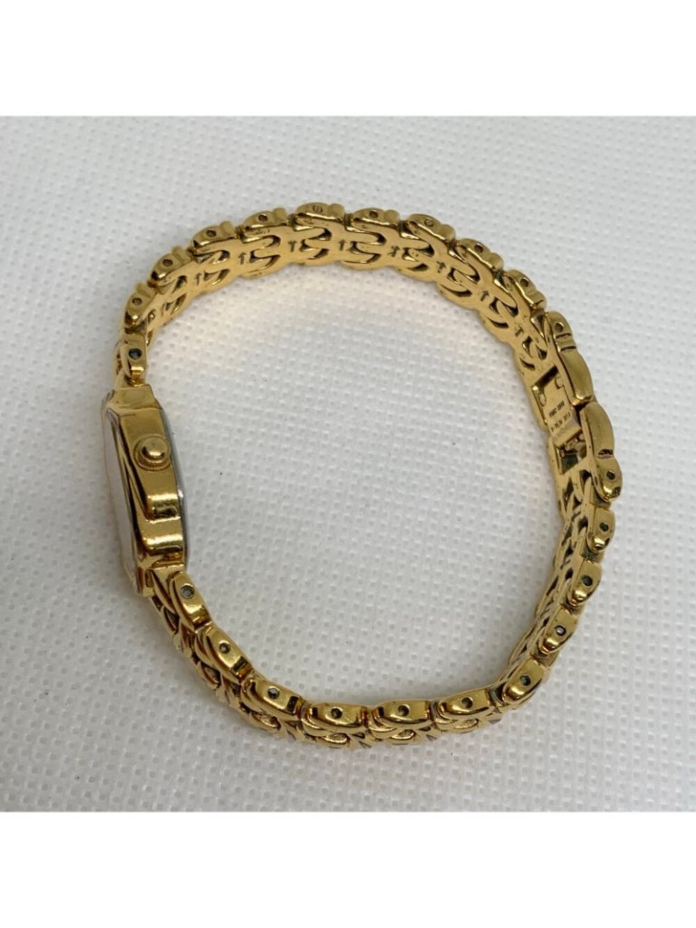 Pulsar vintage Women's Dress gold tone Watch V400-6120 quartz Japan 16mm running - Picture 9 of 9